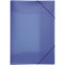 Lucy Chemise en polypropylene avec elastiques de maintien et 3 rabats interieurs Bleu fonce Format A3