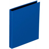 Basic Classeur a  anneaux A4 - Mecanisme a  2 anneaux - Bleu