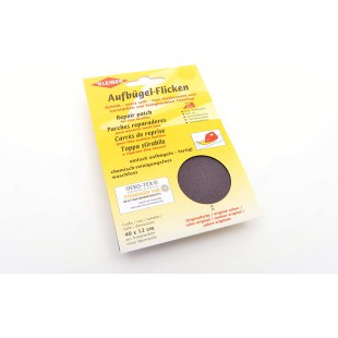 40 x 12 cm Patch Coton thermocollant pour reparer Textiles a  Mailles Fines, Gris fonce