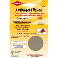 40 x 12 cm Patch Coton thermocollant pour reparer Textiles a  Mailles Fines, Beige