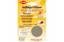 40 x 12 cm Patch Coton thermocollant pour reparer Textiles a  Mailles Fines, Beige