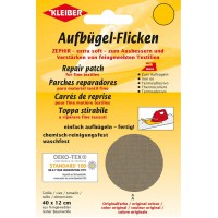 40 x 12 cm Patch Coton thermocollant pour reparer Textiles a  Mailles Fines, Marron Clair