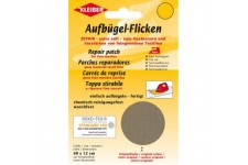 40 x 12 cm Patch Coton thermocollant pour reparer Textiles a  Mailles Fines, Marron Clair