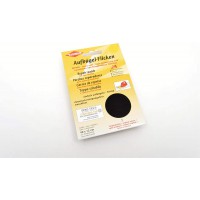 40 x 12 cm Patch Coton thermocollant pour reparer Textiles a  Mailles Fines, Noir