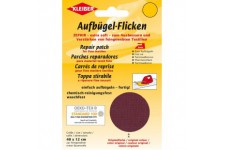 40 x 12 cm Patch Coton thermocollant pour reparer Textiles a  Mailles Fines, Rouge Bordeaux