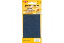 Renfort de jeans 17 x 15 cm bleu fonce