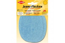 Kleiber Patchs Denim reparation Jeans, Bleu Clair