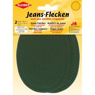 Jeans bugelflecken Ovale Vert Olive