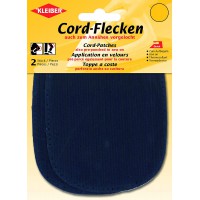 Patchs thermocollants ou a  Coudre pour Coudes et Genoux, Bleu fonce, 2 par Pack