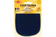 Patchs thermocollants ou a  Coudre pour Coudes et Genoux, Bleu fonce, 2 par Pack