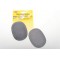 Petits Patchs ovales Velours cotele thermocollant/a  Coudre Coudes/Genoux ovales, Gris