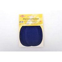 Petits Patchs ovales Velours cotele thermocollant/a  Coudre Coudes/Genoux, Bleu