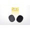 Petits Patchs ovales Velours cotele thermocollant/a  Coudre Coudes/Genoux, Noir