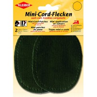 Petits Patchs Velours cotele thermocollant/a  Coudre Coudes/Genoux ovales, Vert
