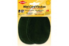 Petits Patchs Velours cotele thermocollant/a  Coudre Coudes/Genoux ovales, Vert