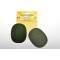 Petits Patchs Velours cotele thermocollant/a  Coudre Coudes/Genoux ovales, Vert