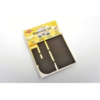 5-Pieces Set Patchs Autocollant Nylon pour reparer vetements, Gris