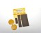 5-Pieces Set Patchs Autocollant Nylon pour reparer vetements, Gris