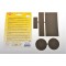 5-Pieces Set Patchs Autocollant Nylon pour reparer vetements, Gris