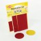 5-Pieces Set Patchs Autocollant Nylon pour reparer vetements, Rouge fonce