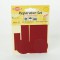 5-Pieces Set Patchs Autocollant Nylon pour reparer vetements, Rouge fonce