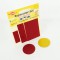 5-Pieces Set Patchs Autocollant Nylon pour reparer vetements, Rouge fonce