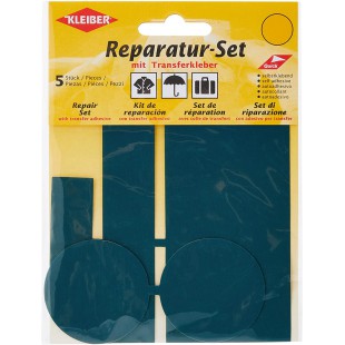 5-Pieces Set Patchs Autocollant Nylon pour reparer vetements, Vert