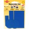 5-Pieces Set Patchs Autocollant Nylon pour reparer vetements, Bleu