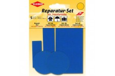 5-Pieces Set Patchs Autocollant Nylon pour reparer vetements, Bleu