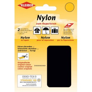 Patchs Nylon impermeables Autocollants, Noir