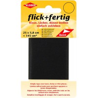 145 cm² Flick + Fertig Selbstklebendes Reparaturband aus Nylon, schwarz