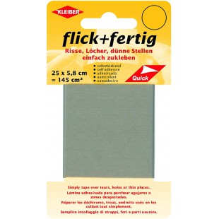 43080 Kit de reparation Autocollant en Nylon, Gris Clair, 25 x 6 x 0,02 cm