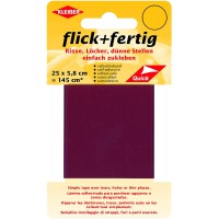 43086 Flick + fertig Kit de reparation Autocollant en Nylon Rouge Fonce 25 x 6 x 0,02 cm