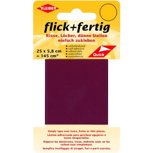 43086 Flick + fertig Kit de reparation Autocollant en Nylon Rouge Fonce 25 x 6 x 0,02 cm