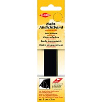 3 m x 2 cm Materiau impermeable Autocollant pour reparer Coutures tentes, Manteaux, parapluies, etc, Noir