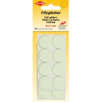 Patin Feutre 22 mm Blanc