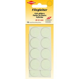 Patin Feutre 22 mm Blanc
