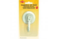 Crochet Ventouse, Plastique, Blanc Noir