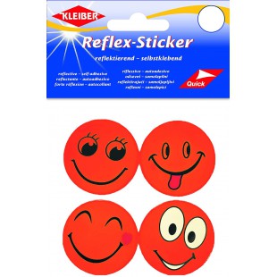 autocollants reflechissants Smileys - Dimensions : env. 4,8 cm - 61187