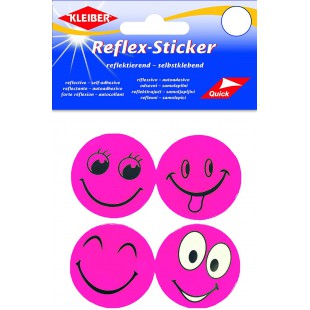 autocollants reflechissants Smileys - Dimensions : env. 4,8 cm - 61188