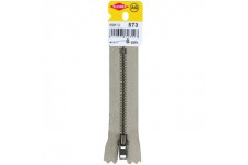 Kleiber + Co.GmbH ReiBverschluss, Metallschiene Fermeture eclair, rail en metal, Beige, 2,5cm x 8cm x 5mm