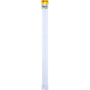 Kleiber + Co.GmbH ReiBverschluss, Spiralschiene Kunststoff Fermeture eclair, spirale en plastique, Blanc, 2,5cm x 30c