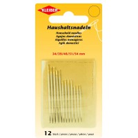 69909 Lot de 12 epingles menageres en acier Argente