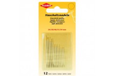 69909 Lot de 12 epingles menageres en acier Argente