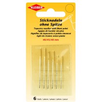 Sticknadeln Aiguilles a  Broder sans Pointe, Acier, argente, Langen: 40, 45, 48 mm