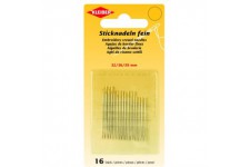69919 Aiguilles a  broder fines en acier Argente Longueur 32, 36, 39 mm