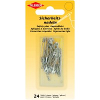 24-Pieces epingles de securite boite, Argent