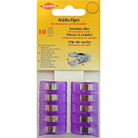 nahclips nahzubehor, Plastique, 2,5 x 0,9 x 1,2 cm, Plastique, Violett, 2,5 x 0,9 x 1,2 cm