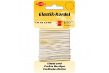 71084 elastique de Cordon/Bricolage Cordon, 66% Polyester - 34% Caoutchouc, Blanc, 500 x 0,14 x 0,14 cm