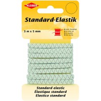 71089 Standard/Support elastique Art Bande de Caoutchouc, 65% Polyester - 35% Caoutchouc, Blanc, 300 x 0,5 x 0,05 cm